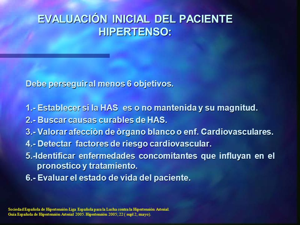 Hipertensión asintomática definición mayo